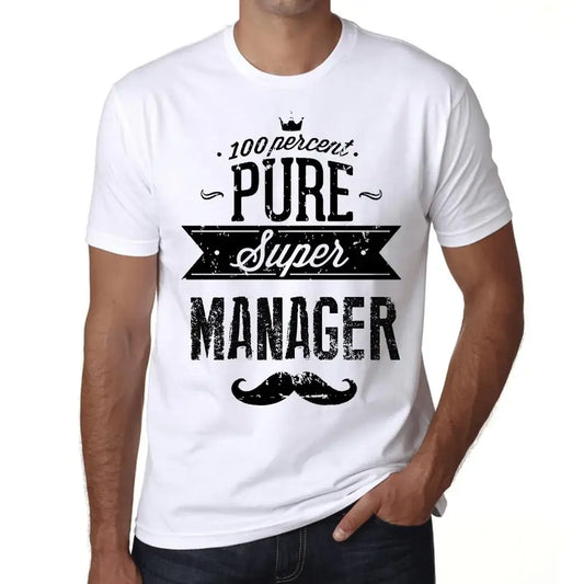 Men's Graphic T-Shirt 100% Pure Super Manager Eco-Friendly Limited Edition Short Sleeve Tee-Shirt Vintage Birthday Gift Novelty