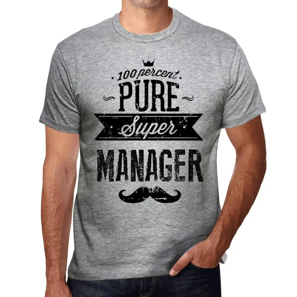 Men's Graphic T-Shirt 100% Pure Super Manager Eco-Friendly Limited Edition Short Sleeve Tee-Shirt Vintage Birthday Gift Novelty