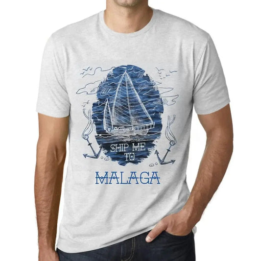 Men's Graphic T-Shirt Ship Me To Malaga Eco-Friendly Limited Edition Short Sleeve Tee-Shirt Vintage Birthday Gift Novelty