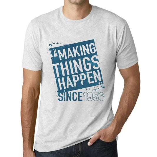 Men's Graphic T-Shirt Making Things Happen Since 1956 68th Birthday Anniversary 68 Year Old Gift 1956 Vintage Eco-Friendly Short Sleeve Novelty Tee