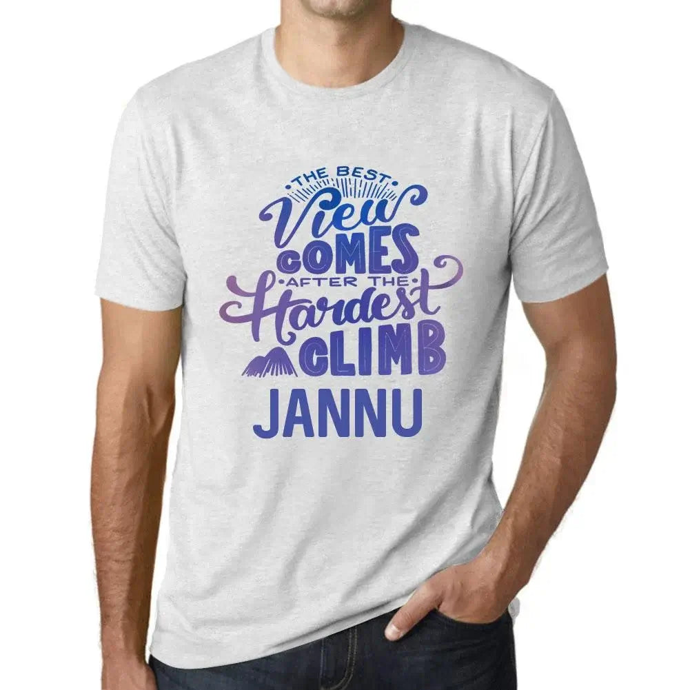 Men's Graphic T-Shirt The Best View Comes After Hardest Mountain Climb Jannu Eco-Friendly Limited Edition Short Sleeve Tee-Shirt Vintage Birthday Gift Novelty