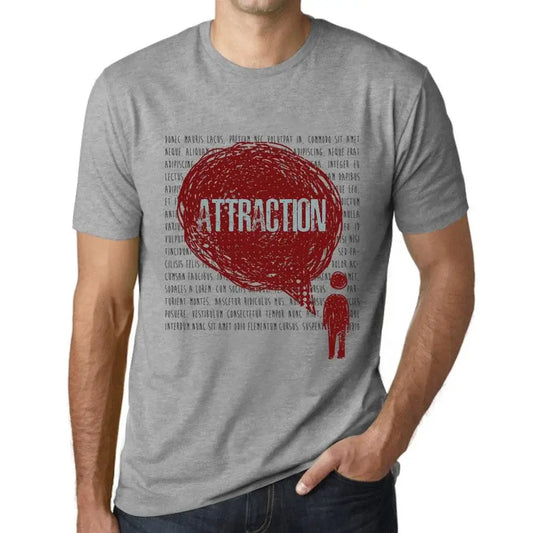 Men's Graphic T-Shirt Thoughts Attraction Eco-Friendly Limited Edition Short Sleeve Tee-Shirt Vintage Birthday Gift Novelty