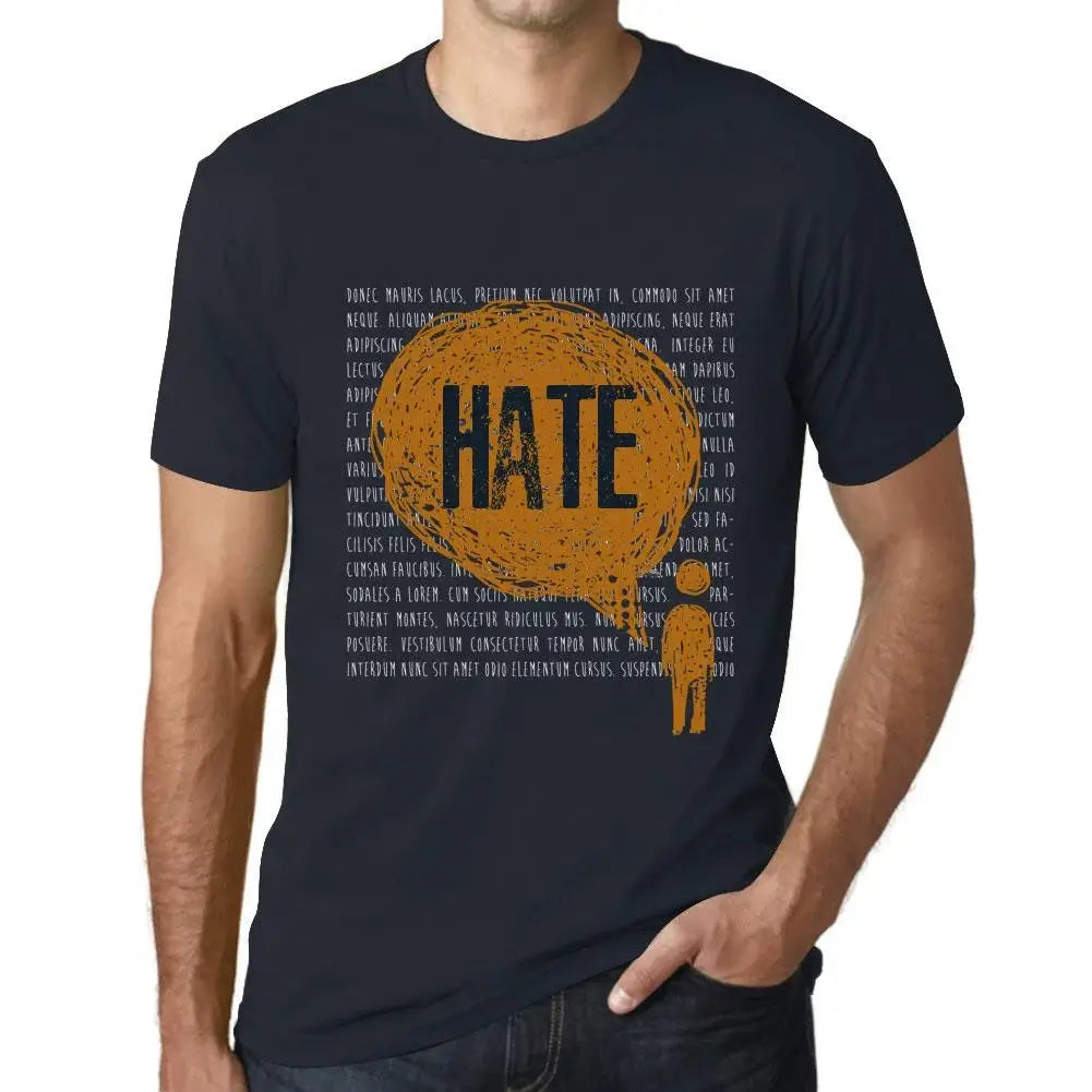 Men's Graphic T-Shirt Thoughts Hate Eco-Friendly Limited Edition Short Sleeve Tee-Shirt Vintage Birthday Gift Novelty