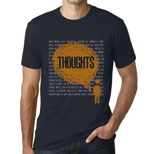 Men's Graphic T-Shirt Thoughts Eco-Friendly Limited Edition Short Sleeve Tee-Shirt Vintage Birthday Gift Novelty