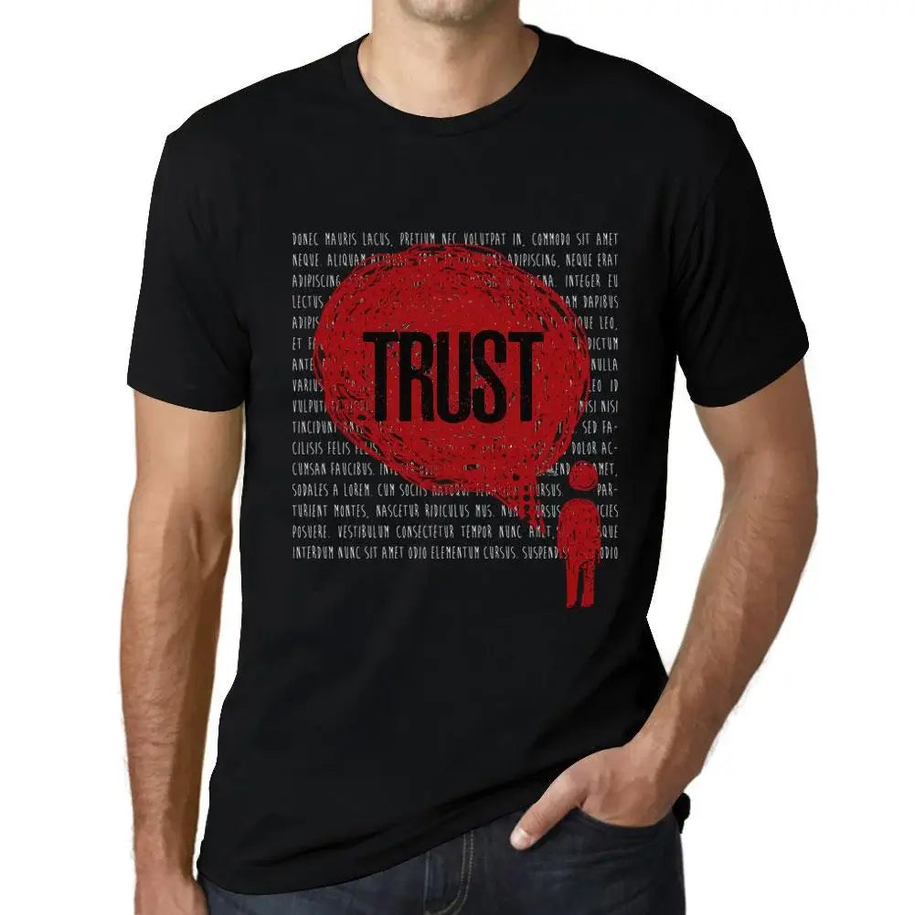 Men's Graphic T-Shirt Thoughts Trust Eco-Friendly Limited Edition Short Sleeve Tee-Shirt Vintage Birthday Gift Novelty