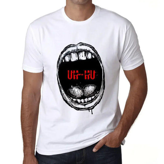 Men's Graphic T-Shirt Mouth Expressions Uh-Hu Eco-Friendly Limited Edition Short Sleeve Tee-Shirt Vintage Birthday Gift Novelty