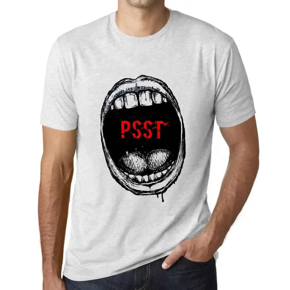 Men's Graphic T-Shirt Mouth Expressions Psst Eco-Friendly Limited Edition Short Sleeve Tee-Shirt Vintage Birthday Gift Novelty