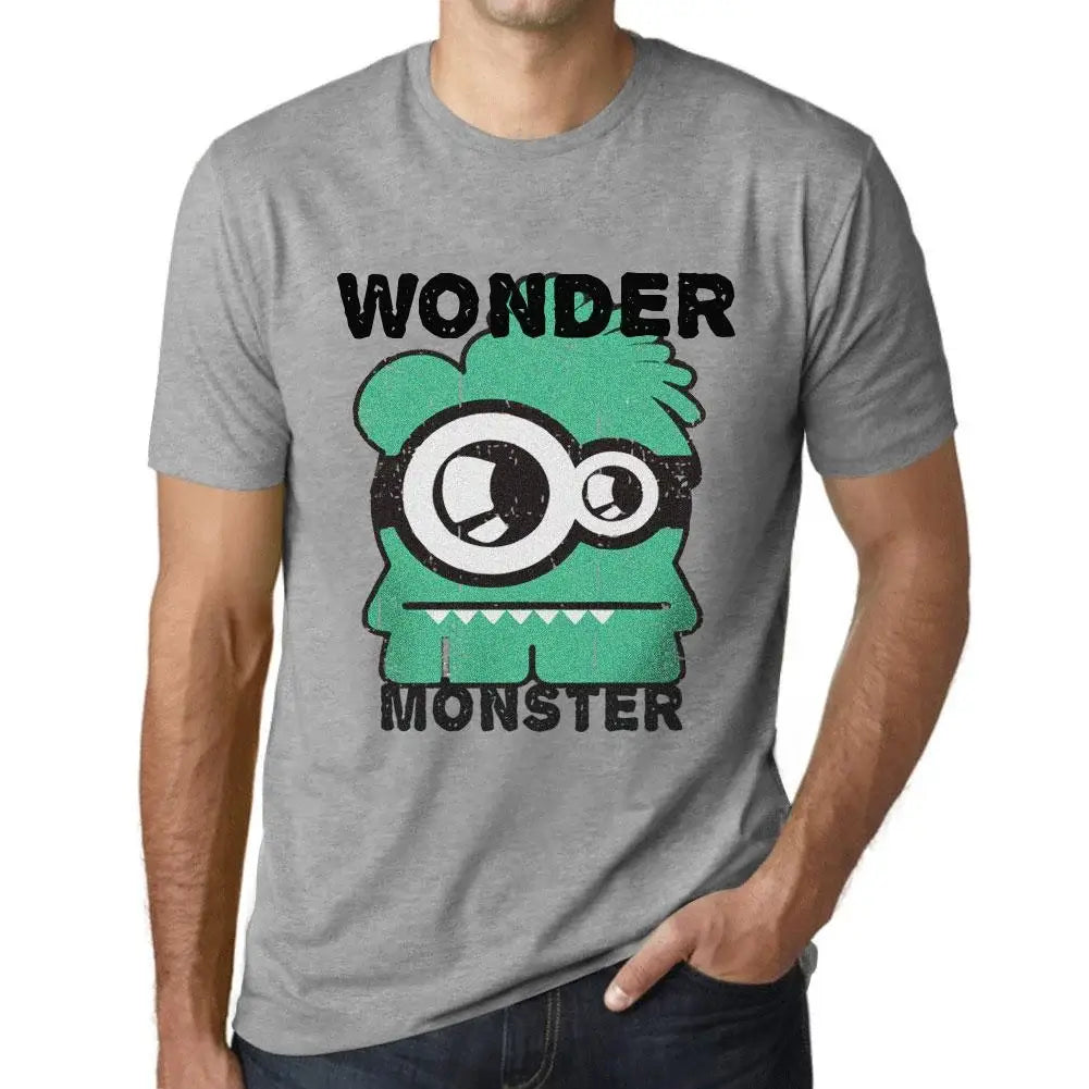 Men's Graphic T-Shirt Wonder Monster Eco-Friendly Limited Edition Short Sleeve Tee-Shirt Vintage Birthday Gift Novelty