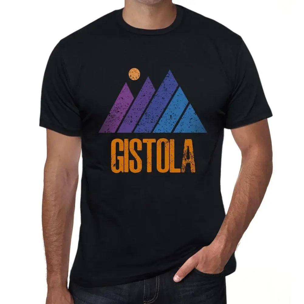 Men's Graphic T-Shirt Mountain Gistola Eco-Friendly Limited Edition Short Sleeve Tee-Shirt Vintage Birthday Gift Novelty