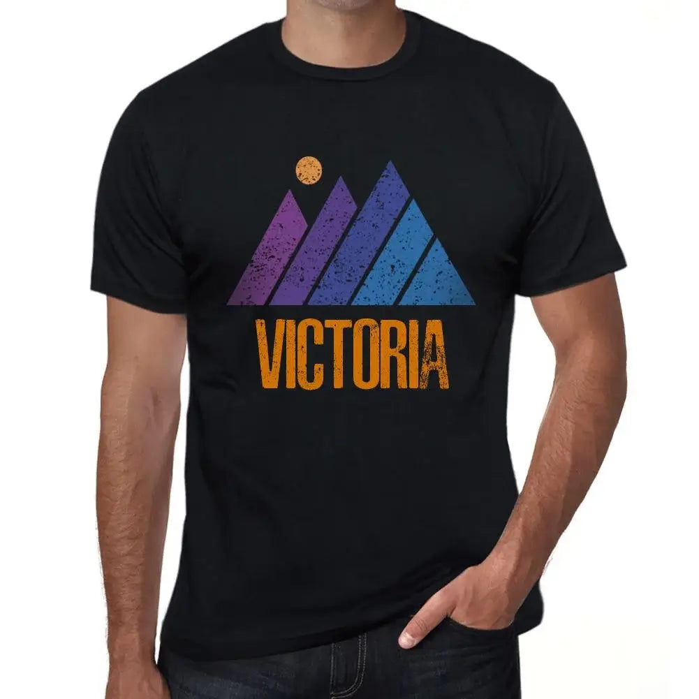 Men's Graphic T-Shirt Mountain Victoria Eco-Friendly Limited Edition Short Sleeve Tee-Shirt Vintage Birthday Gift Novelty