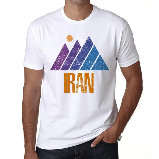 Men's Graphic T-Shirt Mountain Iran Eco-Friendly Limited Edition Short Sleeve Tee-Shirt Vintage Birthday Gift Novelty