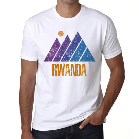 Men's Graphic T-Shirt Mountain Rwanda Eco-Friendly Limited Edition Short Sleeve Tee-Shirt Vintage Birthday Gift Novelty