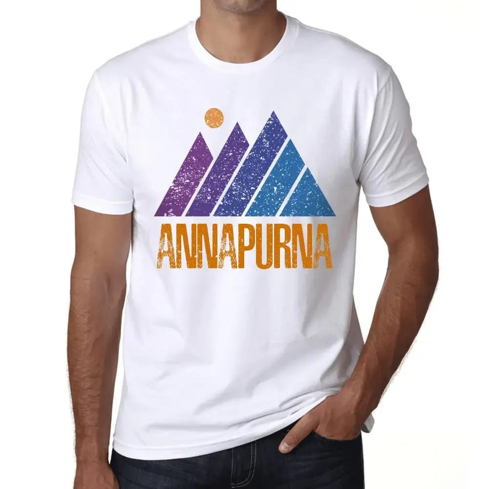 Men's Graphic T-Shirt Mountain Annapurna Eco-Friendly Limited Edition Short Sleeve Tee-Shirt Vintage Birthday Gift Novelty