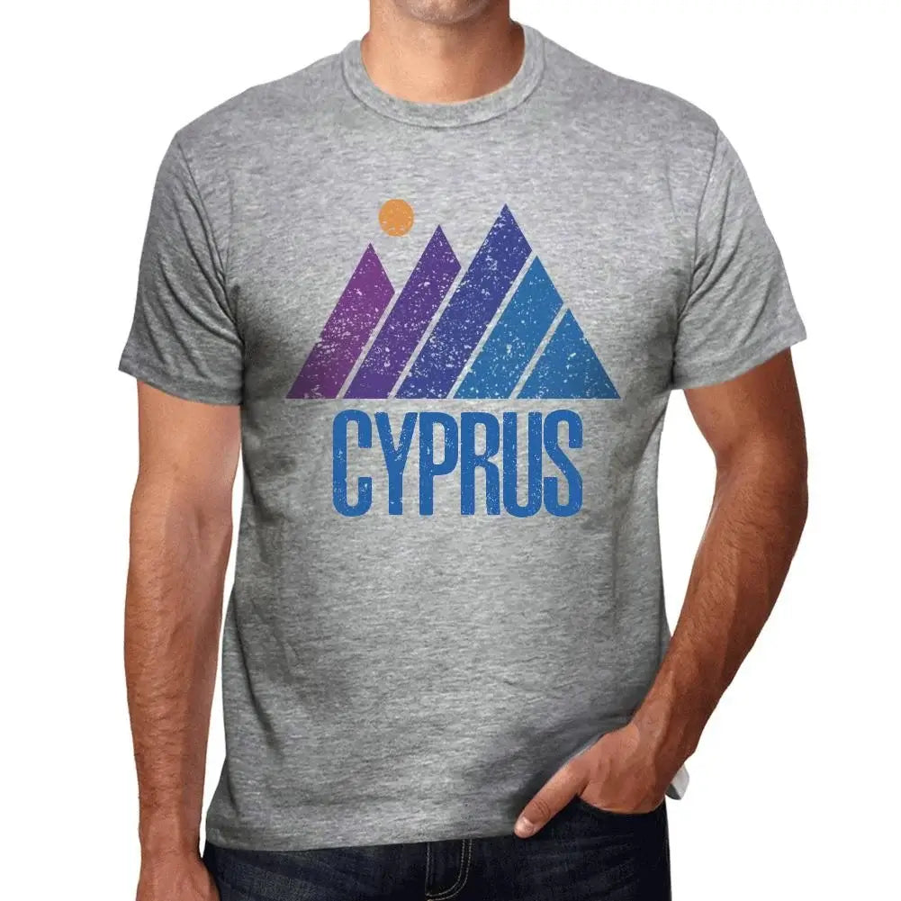 Men's Graphic T-Shirt Mountain Cyprus Eco-Friendly Limited Edition Short Sleeve Tee-Shirt Vintage Birthday Gift Novelty