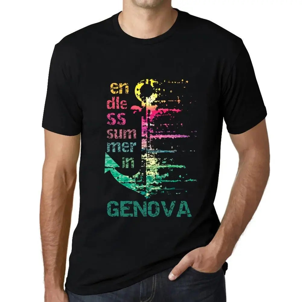 Men's Graphic T-Shirt Endless Summer In Genova Eco-Friendly Limited Edition Short Sleeve Tee-Shirt Vintage Birthday Gift Novelty