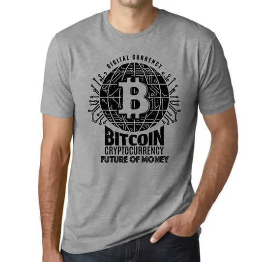 Men's Graphic T-Shirt Bitcoin Future Of Money Hodl Btc Crypto Eco-Friendly Limited Edition Short Sleeve Tee-Shirt Vintage Birthday Gift Novelty