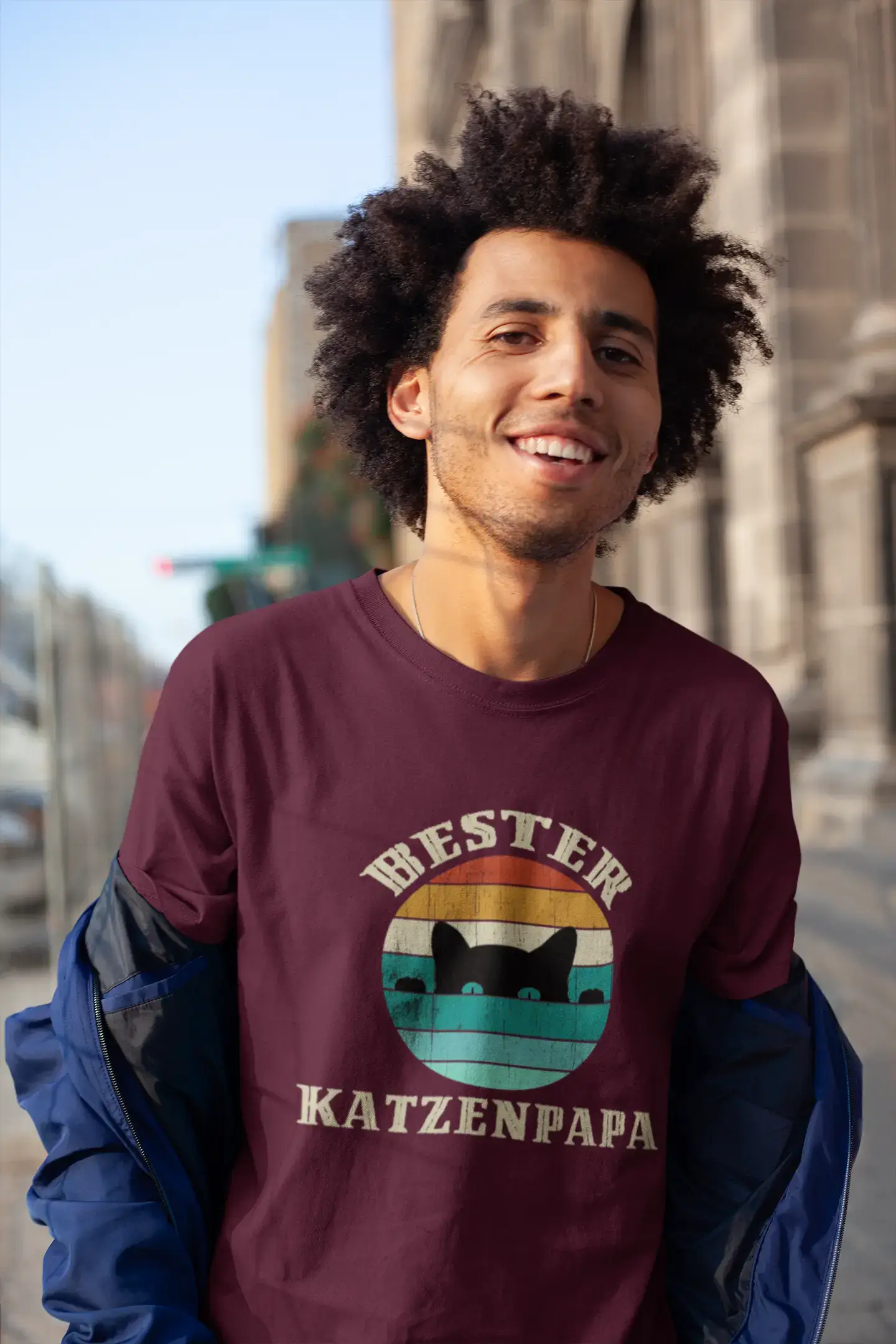 Men's Graphic T-Shirt Bester Katzenpapa Gift Idea