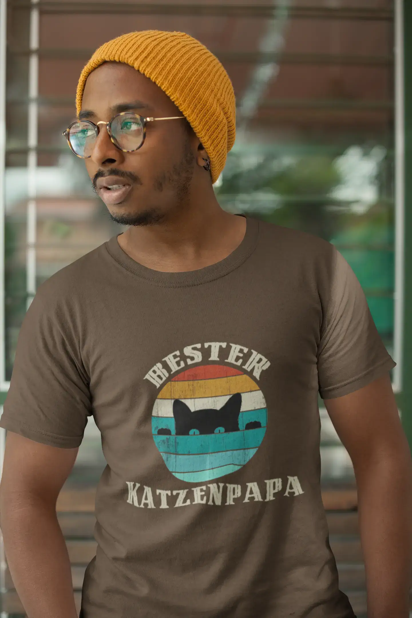 Men's Graphic T-Shirt Bester Katzenpapa Gift Idea