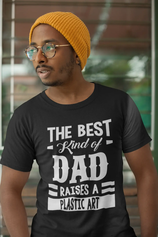 ULTRABASIC Men's Graphic T-Shirt Dad Raises a Plastic Art