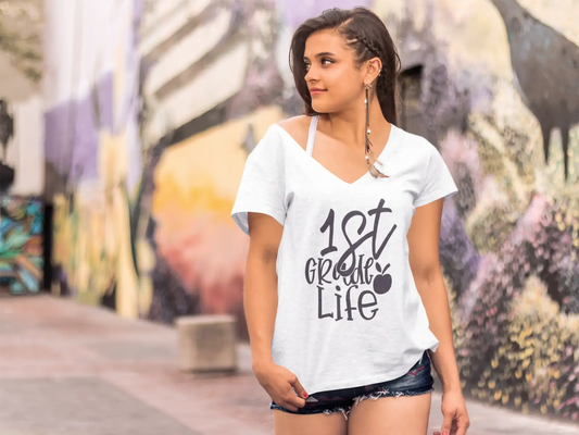 ULTRABASIC Women's T-Shirt 1st Grade Life - Short Sleeve Tee Shirt Tops