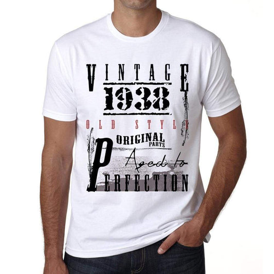 1938,birthday gifts for him,birthday t-shirts,Men's Short Sleeve Round Neck T-shirt ultrabasic-com.myshopify.com