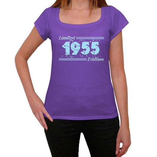 1955 Limited Edition Star Women's T-shirt, Purple, Birthday Gift 00385 ultrabasic-com.myshopify.com