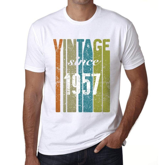 1957, Vintage Since 1957 Men's T-shirt White Birthday Gift 00503 ultrabasic-com.myshopify.com