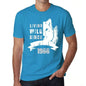 1966, Living Wild Since 1966 Men's T-shirt Blue Birthday Gift 00499 - ultrabasic-com