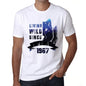 1967, Living Wild Since 1967 Men's T-shirt White Birthday Gift 00508 - ultrabasic-com