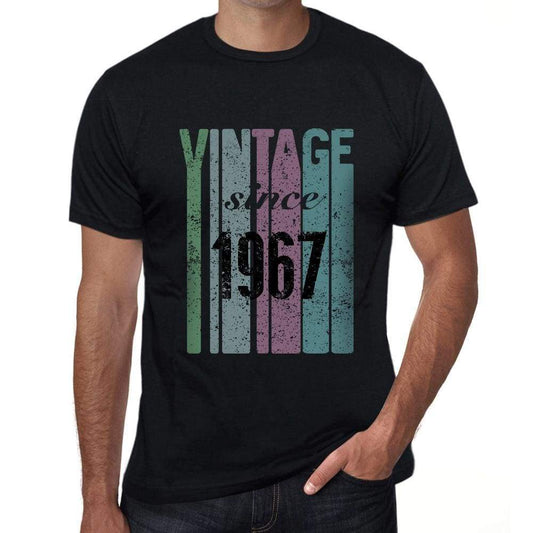1967, Vintage Since 1967 Men's T-shirt Black Birthday Gift 00502 - ultrabasic-com