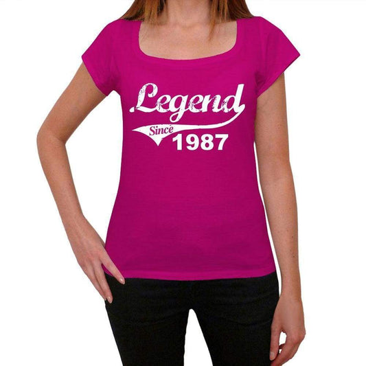 1987, Women's Short Sleeve Round Neck T-shirt 00129 - ultrabasic-com