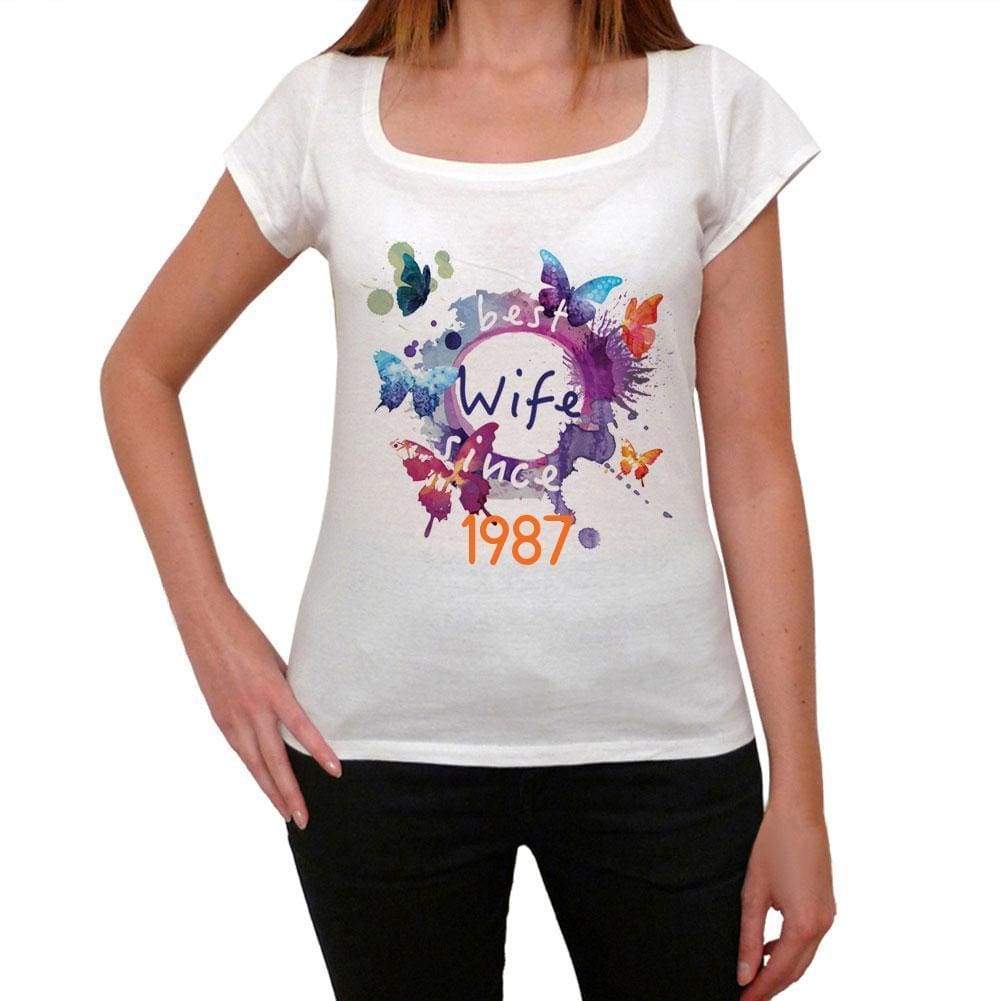 1987, Women's Short Sleeve Round Neck T-shirt 00142 - ultrabasic-com