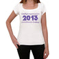 2013 Limited Edition Star Womens T-Shirt White Birthday Gift 00382 - White / Xs - Casual