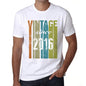2016 Vintage Since 2016 Mens T-Shirt White Birthday Gift 00503 - White / X-Small - Casual