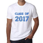 2017 Class Of White Mens Short Sleeve Round Neck T-Shirt 00094 - White / S - Casual