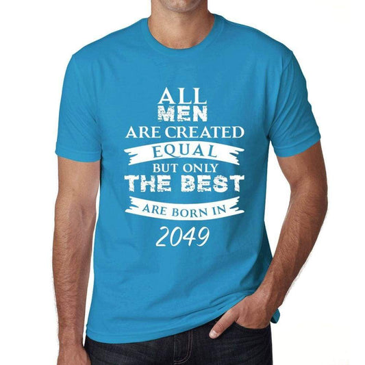 2049 Only The Best Are Born In 2049 Mens T-Shirt Blue Birthday Gift 00511 - Blue / Xs - Casual