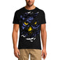 ULTRABASIC Men's Torn T-Shirt Night Owl - Owl Face - Vintage Shirt