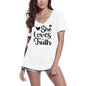ULTRABASIC Women's T-Shirt She Loves Truth - Short Sleeve Tee Shirt Tops