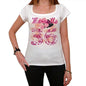 36 Marseille City With Number Womens Short Sleeve Round White T-Shirt 00008 - Casual