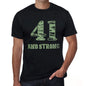 41 And Strong Men's T-shirt Black Birthday Gift 00475 - Ultrabasic