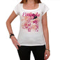 41 Eixample City With Number Womens Short Sleeve Round White T-Shirt 00008 - White / Xs - Casual