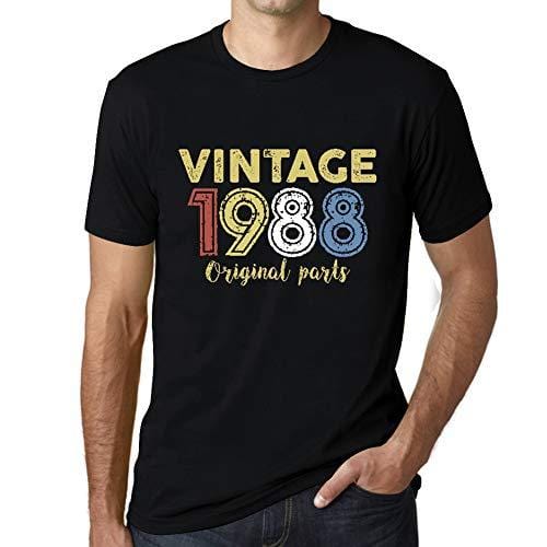 Ultrabasic - Homme Graphique Vintage 1988 T-Shirt Noir Profond