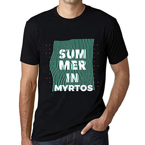 Ultrabasic - Homme Graphique Summer in Myrtos Noir Profond