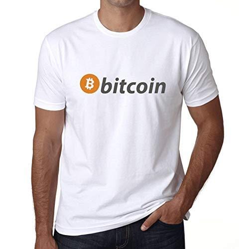 Ultrabasic - Homme T-Shirt Bitcoin Soutien T-Shirt HODL BTC Crypto Commerçants Cadeau Imprimé Tée-Shirt Blanco
