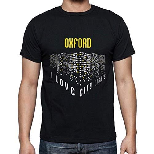 Ultrabasic - Homme T-Shirt Graphique J'aime Oxford Lumières Noir Profond