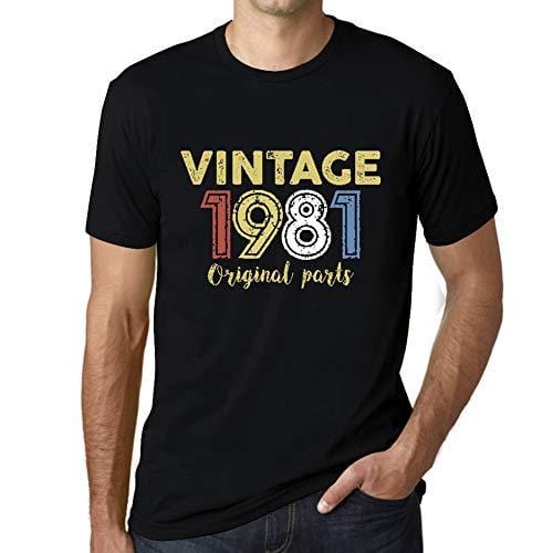 Ultrabasic - Homme Graphique Vintage 1981 T-Shirt Noir Profond