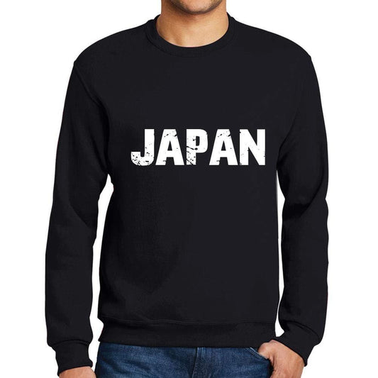 Ultrabasic Homme Imprimé Graphique Sweat-Shirt Popular Words Japan Noir Profond