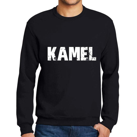 Ultrabasic Homme Imprimé Graphique Sweat-Shirt Popular Words Kamel Noir Profond