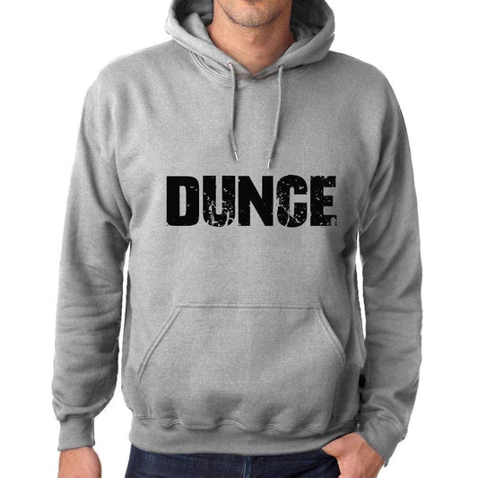 Ultrabasic Homme Femme Unisex Sweat à Capuche Hoodie Popular Words Dunce Gris Chiné