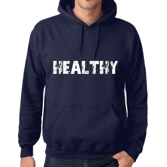 Ultrabasic Homme Femme Unisex Sweat à Capuche Hoodie Popular Words Healthy French Marine